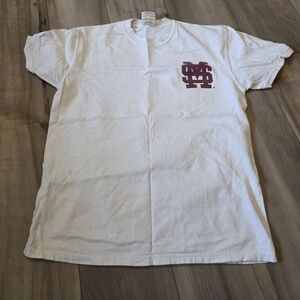Mississippi State White T-Shirt with MSU Logo